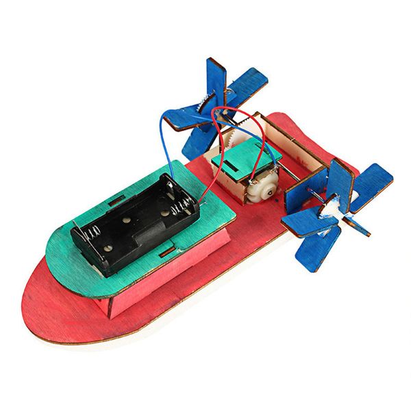 Kids Science Toy Toy Electric Boat Motor Wooden Kit Physics Experiment Educational Toy for Children School School Electric Stem Brinquedos