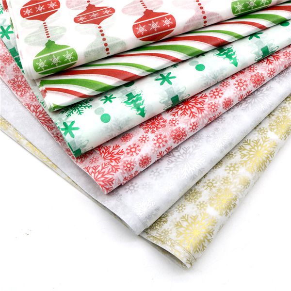 10 Blätter 50*66 cm Tissue Paper DIY Handgemachte Bastelpapier Geschenkverpackung Hochzeit festliche Party Weihnachts -Dekor Tissue Paper