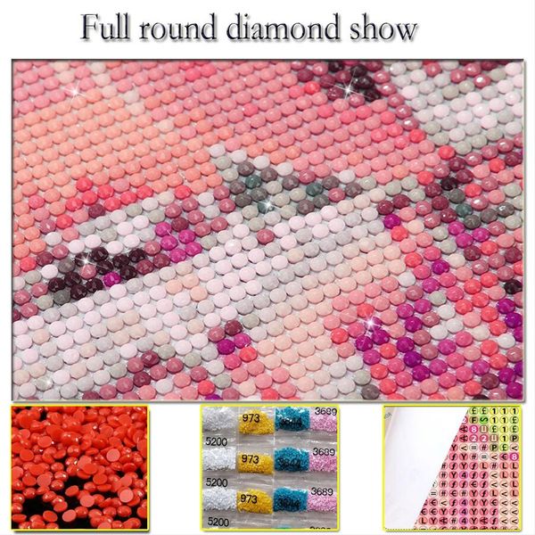 3pcs Kaffeebohnen Diamantmalerei Volles quadratisches Runde DIY Cross Stitch Diamond Stickerei Mosaik Retro Triptychon Home Art Decor