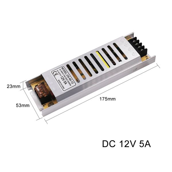 Alimentazione a LED Ultra sottile DC 12v Transformers di illuminazione 24V 25W 60W 100W 150W 200W 350W 300W 400W AC 220 V Driver per Strip LED