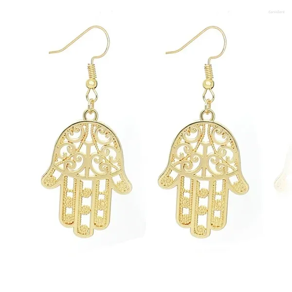 Orecchini penzolanti Gioie Gothic Fatima Hamsa Women Fashion Punk Fashion