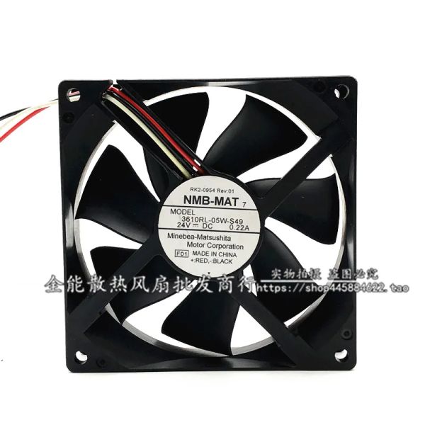 Raffreddamento Nuovo NMB originale 3610RL05WS49 24V 0.22A 9025 9 cm Fan di raffreddamento del telaio