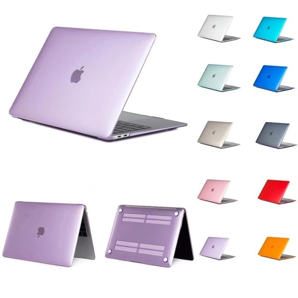 MacBook 15.4inch Pro A1398 Air A1370 A1465 için Dizüstü Bilgisayar Kılıfı 13.3 Pro A1278 A1706 A1708 A1989 Crystal Laptopcover MacBook Case