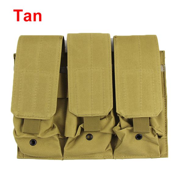 Tactical M4 M16 AR-15 Revista Pouch Mag Holder, Triple / Double Airsoft Molle Mag bolsa, 5,56 mm