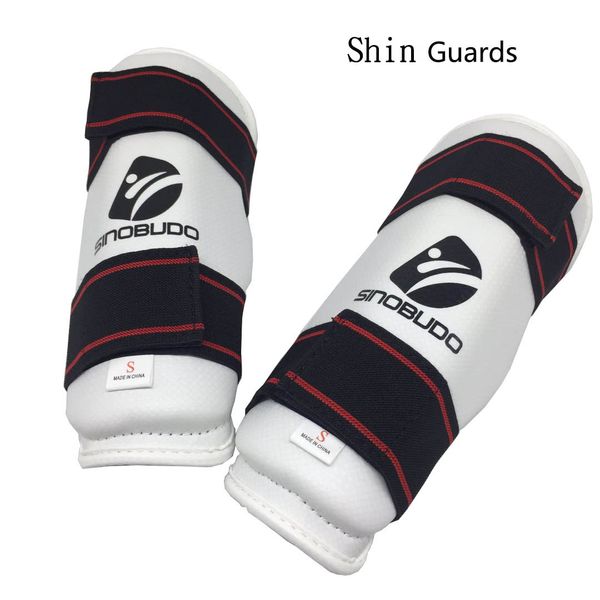 Sinobudo itf marcia protezione per le gambe di boxe di alta qualità Muaythai Piede di allenamento per la protezione maschile Match Protector Equipment