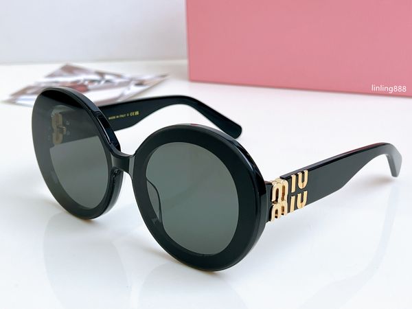 Óculos de sol de luxo designer de moda redondos óculos de sol da praia para homens Óculos de sol de óculos de mulher para mulheres de alta qualidade opcional
