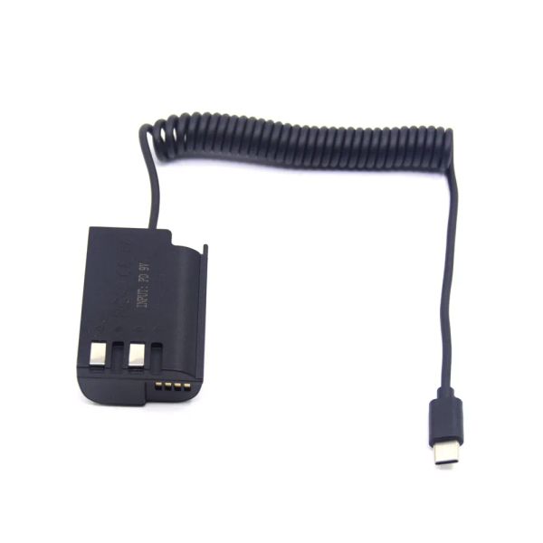 Ladegeräte USB C -Ladegerät DMWDCC17 DMWBLK22 Dummy Battery PD -Adapterkabel für Panasonic Lumix GH6 GH6L GH5II DCS5 S5K -Kamera