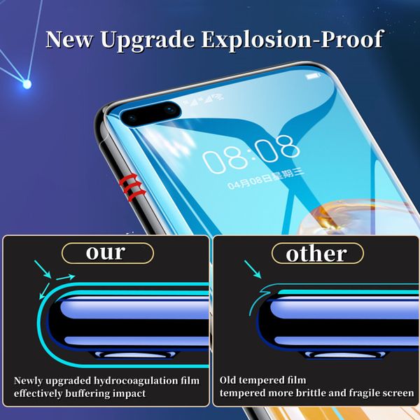 360 ° Filme de hidrogel de capa total para oppo Find X6 x5 x3 x2 Pro Soft HD Screen Protector para oppo Reno 9 6 5 4 3 Pro Plus, Not Glass