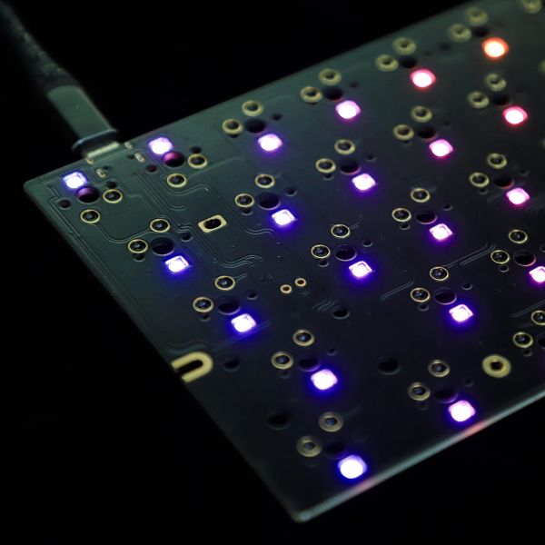 Acessórios GH60 HHKBSTYLE ONI HOT SWAPPABLE AMBOS SUNDO SUNDGLOW RGB via PCB programável compatível com Tóquio 60