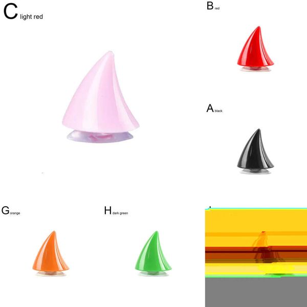 NEU 1PC Creative Helm Cool Devil Ox Horn Dekor Saugnapfe Kopfbedeckungszubehör Motorradzubehör liefert Produkte Produkte