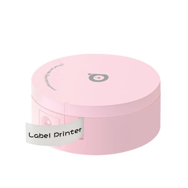 Impressoras Peripage Mini Rótulo Impressora L1 Pink Bluetooth Bluetooth colorido colorido transparente fita adesiva Máquina de fabricante de papel especial cortador de papel