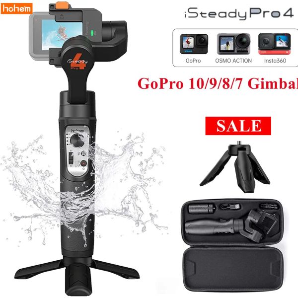 Gimbals 3axis Gimbal Stabilizer para GoPro 09/10/8/7/6/5 Insta360 One R DJI OSMO Ação Câmera de Ação Handheld Gimbal Hohem Isteady Pro 4/Pro 3