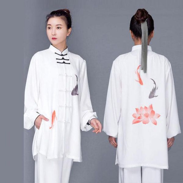 Donne e uomini New Linen Tai Chi Suit Kung Fu Wushu Martial Arts Uniform in stile cinese Canna Chun pantaloni Abbigliamento