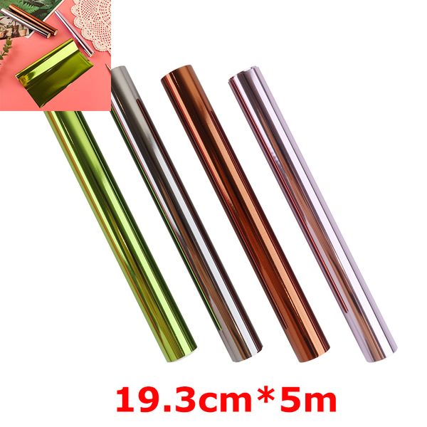 19.3cm*5m Colorido Holograh Foil Roll Roll Toner Reactive para impressora a laser Laminator Diy Crafting Cards fazendo scrapbooking