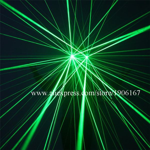 Iluminado Red Green Laser Glasses Party Laserman Show Glasses LED Luvas luminosas Agenda do cantor de performance de performance