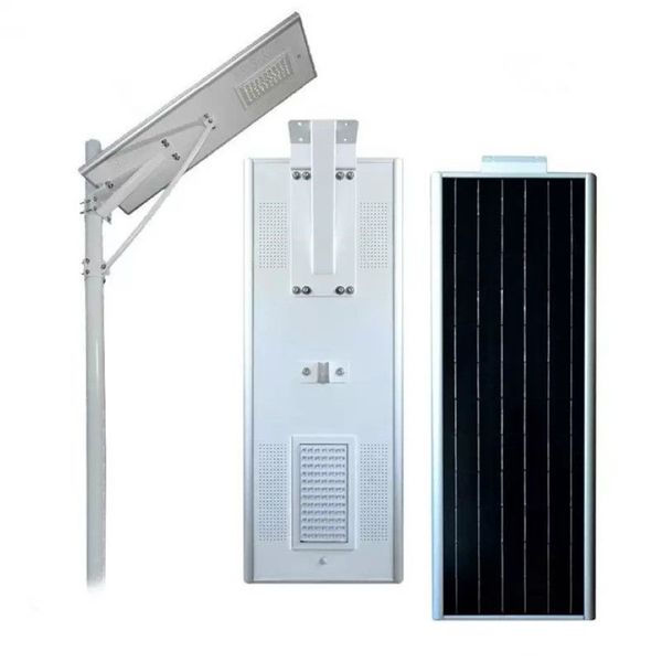 50W 100W Solar Street Light Outdoor Beleuchtung wasserdichte IP65 Aluminiumlegierung integrierter Design Radar Bewegungssensor218b