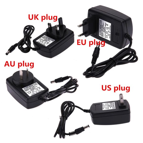 7,5V 8V 8,5V 9V 10V Adaptador de energia CC DC Supplência 1.5a 2a 2.5a 3a adaptador Adaptador Universal 7.5 8 8.5 9 10 V Volt Convistador