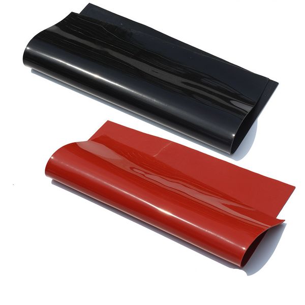 Foglio in gomma in silicone rosso/nero 300x300 mm foglio di silicone nero, mattine di gomma, tela di silicone per resistenza al calore