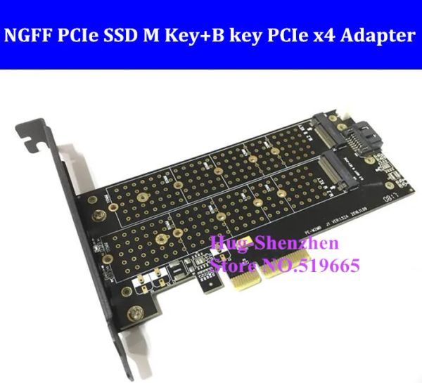 Kartlar M.2 NGFF PCIE SSD M tuşu+B Anahtar PCIE X4 Adaptörü Apple Mac Pro için 3,15,1 SM951 M6E için