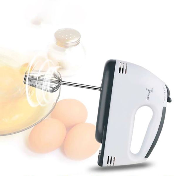 Mixer Electric Food Mixer Handheld Mixer 7 Geschwindigkeit Multifunktional Mini -Mixer Eierschläger Automatisch Creme Food Kuchen Backteigmischer