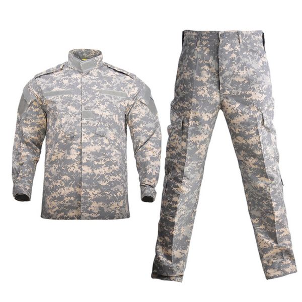 Erkek Askeri Üniforma Taktik Giyim Savaş Gömlek Kamuflaj Militar Özel Kuvvetler Ceket+Pantolon Seti Maxi XS-2XL