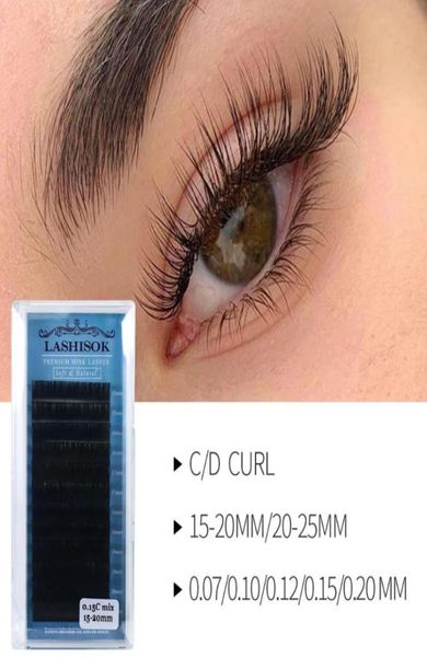 Glamlash j b ccurl Comprimento do cílio 7-25mm misturado em uma bandeja Extensão de cílios de bandeja Individual Faux Mink Sylehash Soft False Falhashes7049626