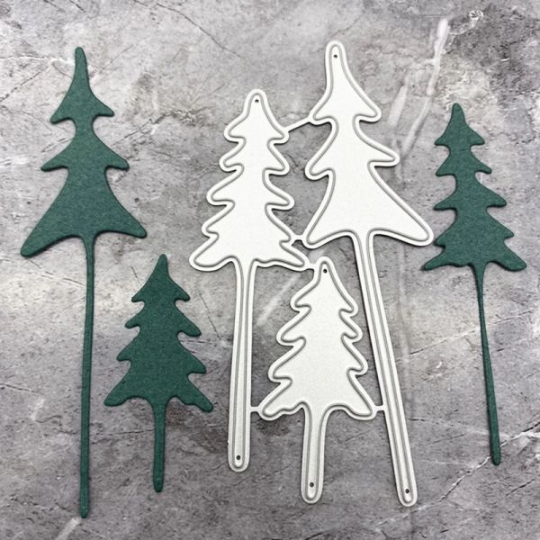 Alberi di Natale Metal taglienti muore lo stencil scrapbooking album fai -da -te carta carta carta ciglia in gola artigianato nuovo per il 2020