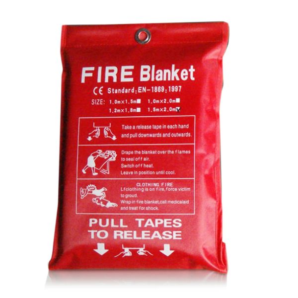 Запечатанное пожарное одеяло по безопасности дома борьба с огнетушителями палатка