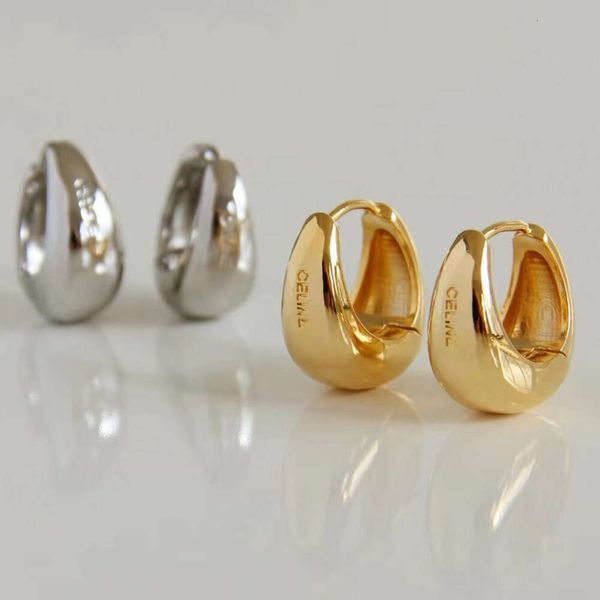 Orecchini di design di alta qualità per donne pesanti orecchini a cerchio d'oro Orecchini duplicati ipoallergenici Orecchini placcati in oro gioielli di moda per donne regalo femminile