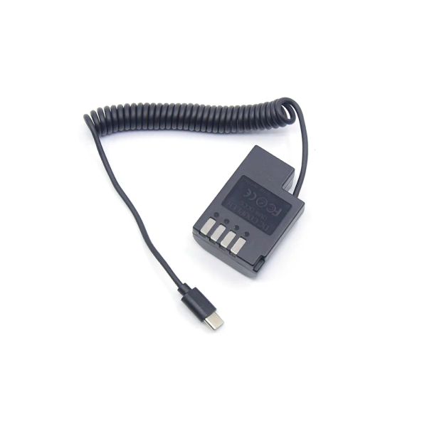 Carregadores do banco de energia USB tipo C DMWBTC10 CABO DMWBLF19 Bateria de bateria DCC12 DC para Panasonic DMCGH3 GH4 GH3K GH5S G9