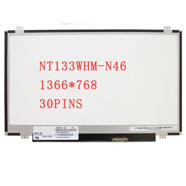 Tela para BOE NT133WHMN46 NT133WHM N46 Matriz de exibição LCD para laptop 13.3 