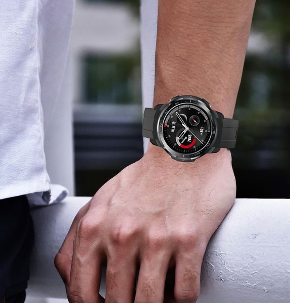 Banda de 22mm para a Huawei Honor GS Pro Sport Silicone Watch Wrist Bracelet Substitui