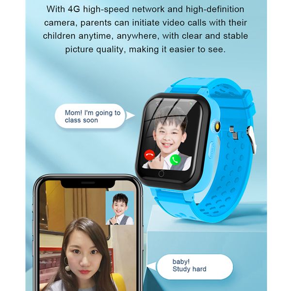 Kinder GPS Smart Uhren Fernbedienung Hörbaby SMS Magic Camera WhatsApp Taschenlampe Videoanruf 4G Sim Telefon Watch T16