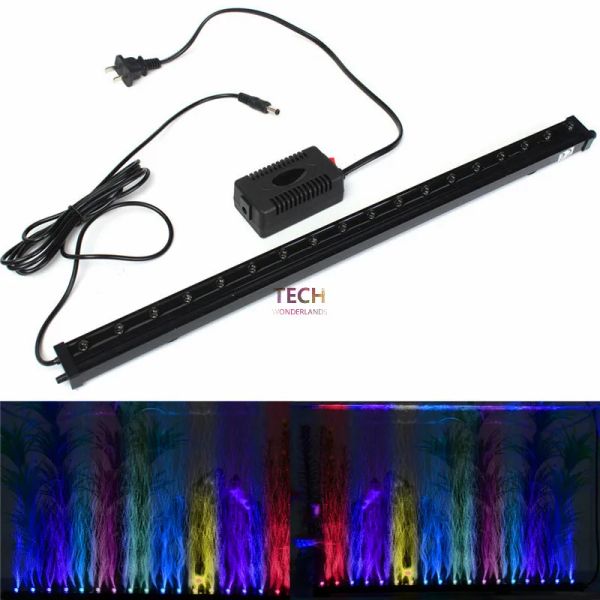 Aquarium-Fischtank unter Wasser Tauchluftblasenfarbe Wechseln LED-Licht AC220-240V 50-60Hz