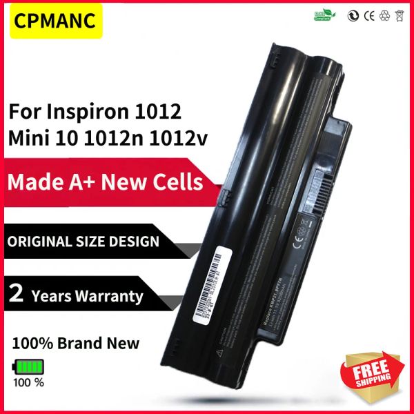 Baterias CPMANC 6CELLS 11.1V NOVA bateria de laptop para Dell Inspiron Mini 10 1012 3120966 G9PX2 1012N MINI1018 MIMI101018