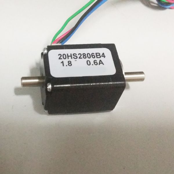 Motor de passo de 4 fios NEMA 8 Eixo de saída dupla única 1.4n.cm de retenção de torque