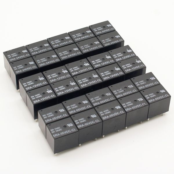 5pcs/LOT Power Relays SRA-05VDC-CL SRA-12VDC-CL SRA-24VDC-CL 5V 12V 12V 24V 20A 5pin