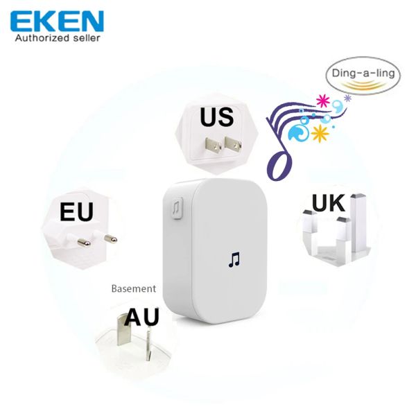 Accessori Eken Video Chime del campanello per Eken V5 V6 Video Video in tempo reale Wifi Vision Vision App Controllo Camera di sicurezza Wirelesschime