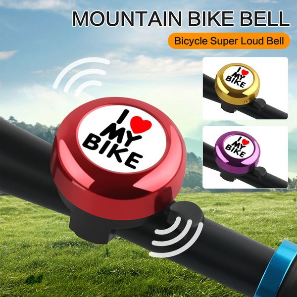 Biciclo Bell Super Loud Mountain Road Bike Horn Alarm para segurança Ciclismo de ciclismo Anel de bicicleta de bicicleta de bicicleta de bicicleta de bicicleta