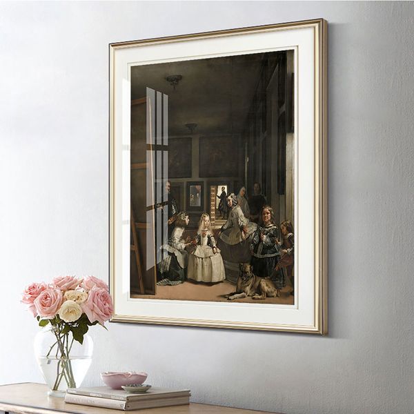 Diego Velazquez Art Print Poster Las Meninas Canvas Dipinto Adebiti da parete barocca Decor Reolicing Housharming Regalo