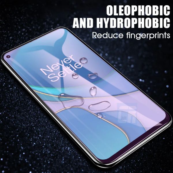 1-3pcs Anti-Blue Light Protective Glass para OnePlus 9 9r 9rt 8t 7 7t Protetor de tela ACE 2V Nord 2T CE 2 3 Lite 10R 10t Glass