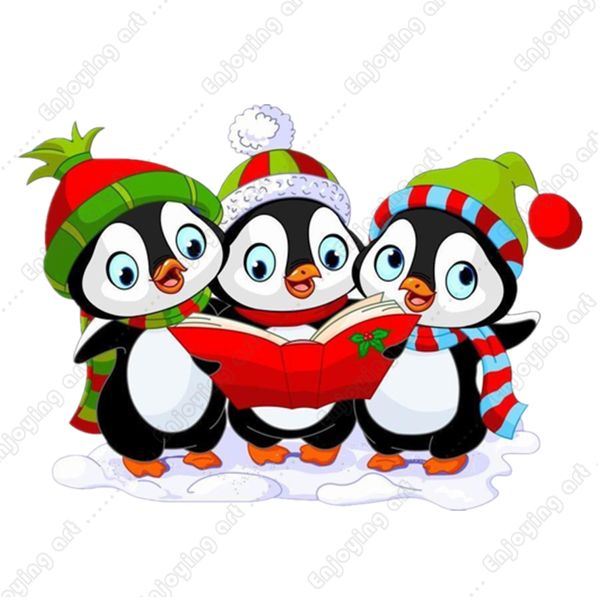 Santa Penguins Skating New Metall Schneidstirb