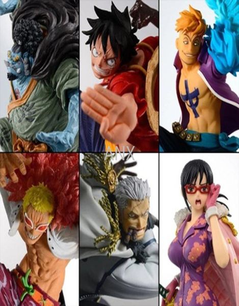 15 cm One pezzo Luffy Marco Jinbe Smoker Tashigi Doflamingo Figura Pvc Azione Anime Collezione One Piece Dolloni Figura Gifts 1002272603