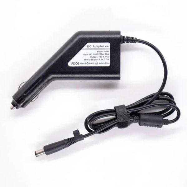 Adattatore 19V 4.74A Caricatore per auto per laptop da 90 W per HP Probook 4440S 4540S 4545S 6470B 6475B 6570B Adattatore DC Adattatore DC Adattatore USB Porta