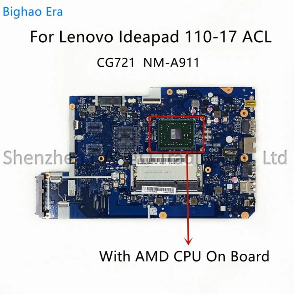 Mãe CG721 NMA911 para Lenovo Ideapad 11017ACl Placa -mãe AMD A6 A8 CPU FRO: 5B20L72480 5B20L72483 5B20L72492 100% Novo