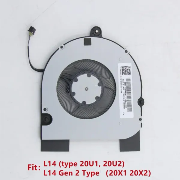 Pads Новый оригинал для ноутбука Lenovo ThinkPad L14 L15 CPU CORED FAN 5F10S73401 5F10S73403 C267C2