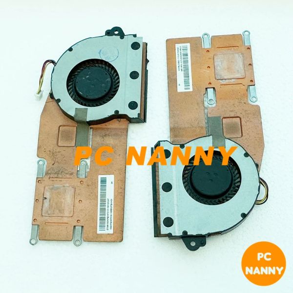 Asus Vivobook için kullanılan pedler S200E X201E X202E Dizüstü Bilgisayar Sabet Montaj Radyatör Soğutucu Soğutma Fanı CPU FAN