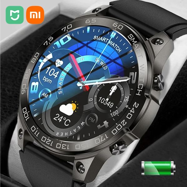 Uhren Xiaomi Mijia Bluetooth Rufen Sie 1,43 Zoll Großbildmänner Smartwatch 400mAh Long Battery EKG+PPG Herzfrequenz Sportwache