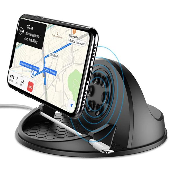 Ladegeräte 10W schnelles Ladekabelland für iPhone x 11 12 13 Samsung S9 Qi Wireless Ladegerät Autohalterung Dashboard -Autotelefonhalter