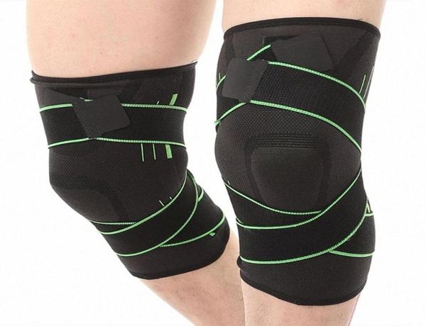 1pcs Support Knee Support Professional Protective Sports Knee Kind Bandage Bandeball Basket Basketball Cycling Quqa1986861